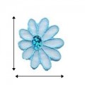 Colored Daisy Style-13 Embroidered Iron On Patch