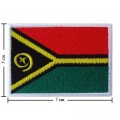 Vanuatu Nation Flag Style-1 Embroidered Iron On Patch