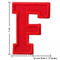Alphabet F Style-3 Embroidered Iron On Patch