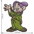 Snow White's Dwarf Dopey Embroidered Iron On Patch
