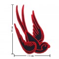 Swallow Bird Sign Style-1 Embroidered Iron On Patch