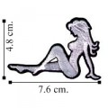 Sexy Embroidered Trucker Mudflap Girl Embroidered Iron On Patch