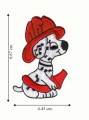 Dalmatian Fire Dept. Puppy Embroidered Iron On Patch