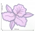 Lavender Embroidered Sew On Patch