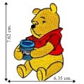 Winnie The Pooh Honey Jar Embroidered Iron On Patch