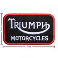 Triumph Motorcycle Style-3 Embroidered Iron On Patch