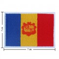 Andorra Nation Flag Style-1 Embroidered Iron On Patch