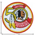 Washington Redskins 50th Seasons Embroidered Iron On Patch
