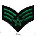 US Army Stripe Style-9 Embroidered Iron On Patch