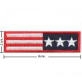 US Army Flag Sergeant Embroidered Iron On Patch
