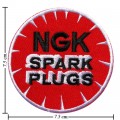 NGK Spark Plugs Style-1 Embroidered Iron On Patch