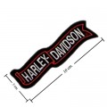 Harley Davidson Waving Banner Embroidered Iron On Patch