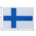 Finland Nation Flag Style-1 Embroidered Iron On Patch