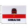 Gibraltar Nation Flag Style-2 Embroidered Iron On Patch