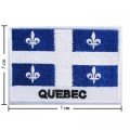 Quebec Nation Flag Style-2 Embroidered Iron On Patch
