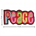 Peace Sign Style-2 Embroidered Iron On Patch