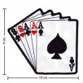 Poker Cards Style-1 Embroidered Iron On Patch
