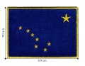Alaska State Flag Embroidered Iron On Patch