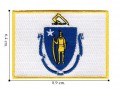 Massachusetts State Flag Embroidered Iron On Patch