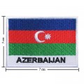 Azerbaijan Nation Flag Style-2 Embroidered Iron On Patch