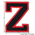 Alphabet Z Style-1 Embroidered Iron On Patch