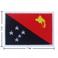 Papua New Guinea Nation Flag Style-1 Embroidered Iron On Patch