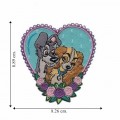 Lady and The Tramp Embroidered Iron On Patch