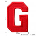 Alphabet G Style-3 Embroidered Iron On Patch