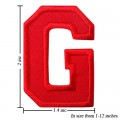 Alphabet G Style-3 Embroidered Iron On Patch