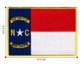 North Carolina State Flag Embroidered Iron On Patch