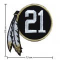 Washington Redskins 21st Seasons Embroidered Iron On Patch