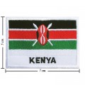 Kenya Nation Flag Style-2 Embroidered Sew On Patch
