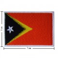 Timor-L'Este Nation Flag Style-1 Embroidered Iron On Patch