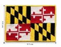 Maryland State Flag Embroidered Iron On Patch