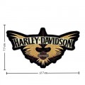 Harley Davidson Journey Wings Patches Embroidered Iron On Patch