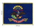 North Dakota State Flag Embroidered Iron On Patch