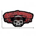 Harley Davidson Skull Patches Embroidered Iron On Patch
