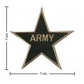 US Army Stripe Style-3 Embroidered Iron On Patch