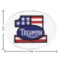 Triumph Motorcycle Style-1 Embroidered Iron On Patch