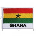 Ghana Nation Flag Style-2 Embroidered Iron On Patch