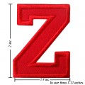 Alphabet Z Style-3 Embroidered Iron On Patch