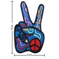 Victory Sign Style-1 Embroidered Iron On Patch