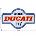 Ducati Motorcycles Style-1 Embroidered Iron On Patch
