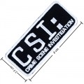 CSI The Series Style-1 Embroidered Iron On Patch