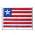Liberia Nation Flag Style-1 Embroidered Iron On Patch