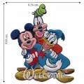 Mickey Mouse Donald Duck and Goofy Embroidered Iron On Patch