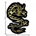 Gold Dragon Style-1 Embroidered Iron On Patch