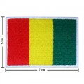 Guinea Nation Flag Style-1 Embroidered Iron On Patch