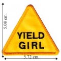 Yield Girl Embroidered Iron On Patch