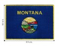 Montana State Flag Embroidered Iron On Patch